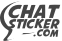 logo for chatsticker.com cute and fun stickers for chat